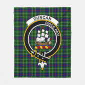 Clan Duncan Modern Tartan Pset Fleece Deken (Voorkant)