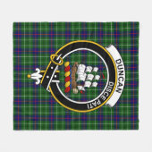 Clan Duncan Modern Tartan Pset Fleece Deken (Voorkant (Horizontaal))
