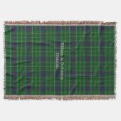 Clan Duncan Tartan Pset Custom Throw Blanket Deken (Voorkant)