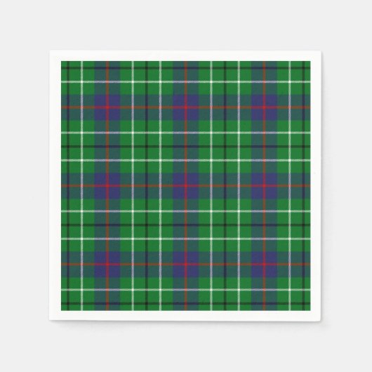 Clan Duncan Tartan Servetten (Voorkant)