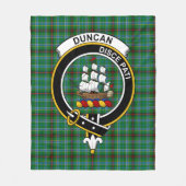 Clan Duncan van Sketraw Tartan Pset Fleece Deken (Voorkant)