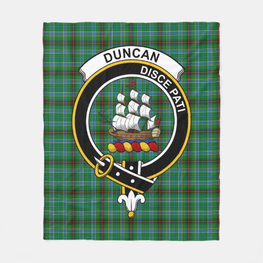 Clan Duncan van Sketraw Tartan Pset Fleece Deken (Voorkant)