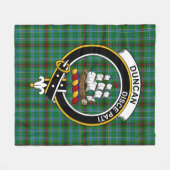 Clan Duncan van Sketraw Tartan Pset Fleece Deken (Voorkant (Horizontaal))