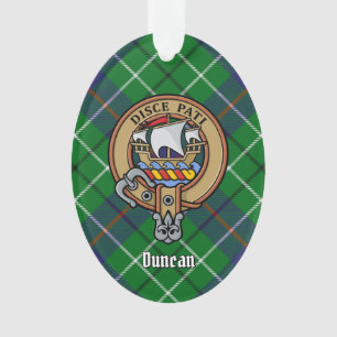 Clan Duncan Wapen over Tartan Ornament