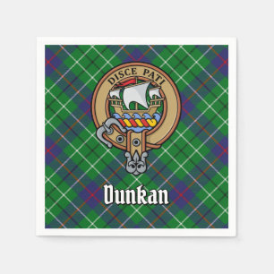 Clan Duncan Wapen over Tartan Servet