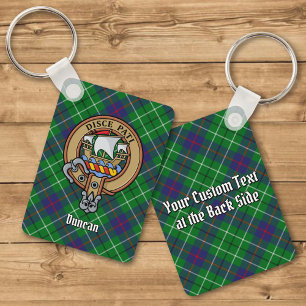 Clan Duncan Wapen over Tartan Sleutelhanger