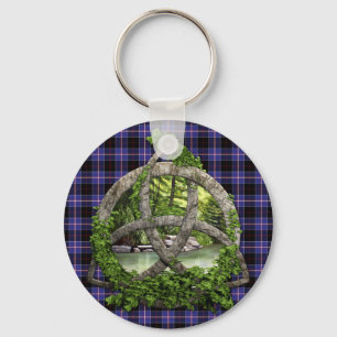 Clan Dunlap Tartan Celtic Trinity Sleutelhanger