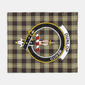 Clan Dunlop Hunting Tartan Pset Fleece Deken (Voorkant (Horizontaal))