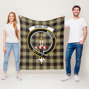 Clan Dunlop Jacht Tartan Schotlandse Ruit Fleece Deken