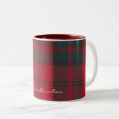 Clan écossais Dunbar Tartan Designer Mugs (Devant droit)