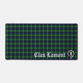 Clan écossais Lamont Crest Badge et Tartan (Recto)