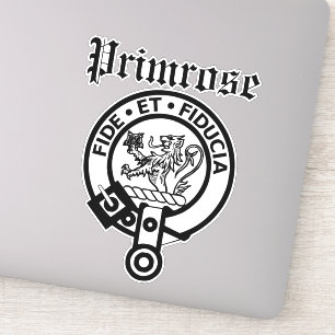 Clan écossais Primrose Crest Badge Grand Sticker