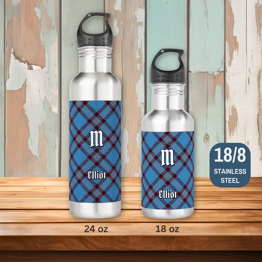 Clan Elliot Ancien Tartan Acier Bouteille d'eau
