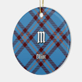 Clan Elliot Ancient Tartan Keramisch Ornament (Links)