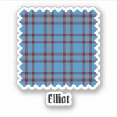 Clan Elliot Ancient Tartan Sticker (Voorkant)