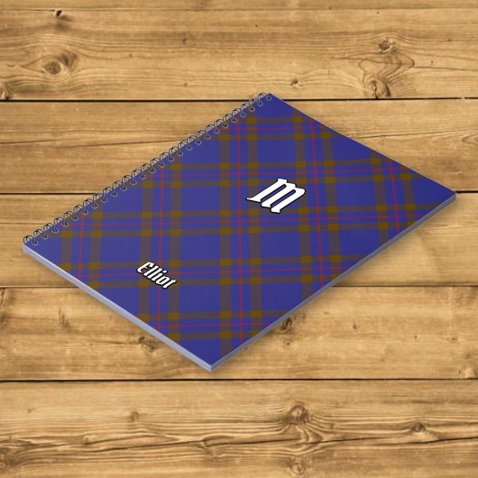 Clan Elliot Carnet Tartan moderne