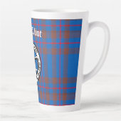 Clan Elliot Crest Badge & Tartan Latte Mok (Rechts)