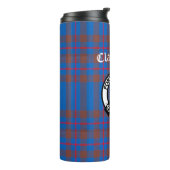 Clan Elliot Crest Badge & Tartan Thermosbeker (Gedraaid links)