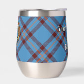 Clan Elliot Crest over het oude Tartan (Links)