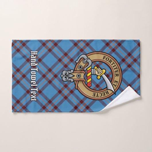 Clan Elliot Crest over het oude Tartan Bad Handdoek (Handdoek)