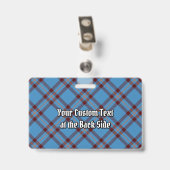 Clan Elliot Crest over het oude Tartan Badge (Back with Clip)