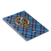 Clan Elliot Crest over het oude Tartan Notitieboek (Rechterzijde)