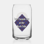 Clan Elliot Crest sur Tartan moderne (Verso)