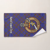 Clan Elliot Crest sur Tartan moderne (Serviette à main)