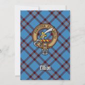 Clan Elliot Crest uitnodiging (Achterkant)