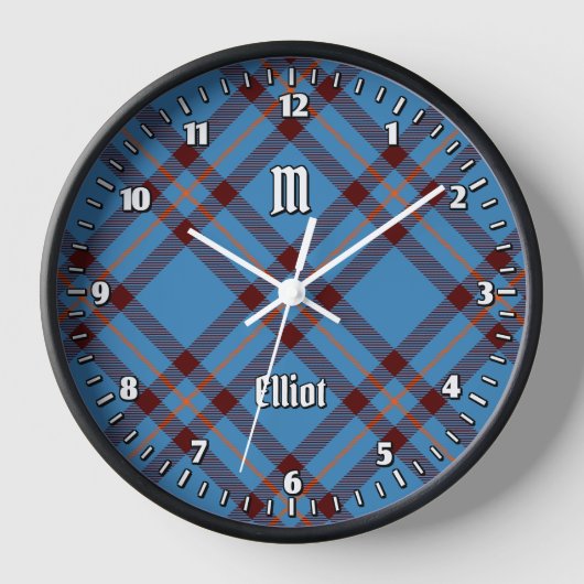 Clan Elliot Grande Horloge Tartan Ancien (Recto)