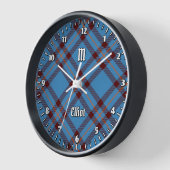 Clan Elliot Grande Horloge Tartan Ancien (Angle)