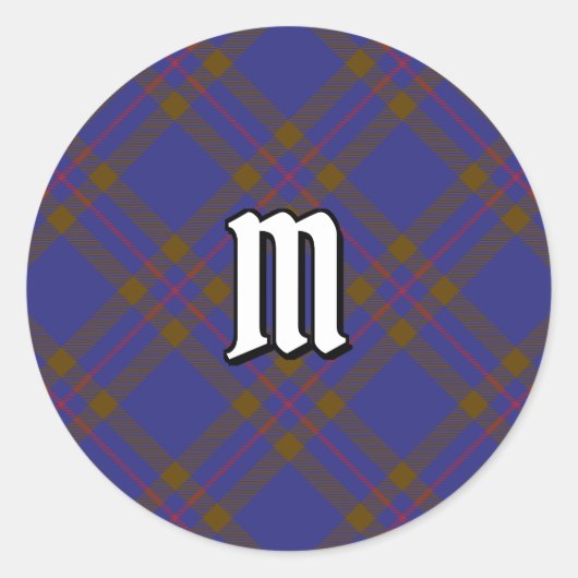 Clan Elliot Modern Tartan Classic Ronde Sticker (Voorkant)