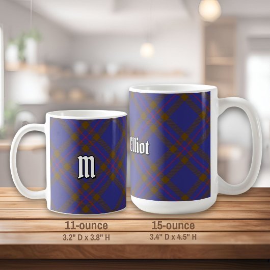 Clan Elliot Modern Tartan Coffee Mok