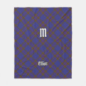 Clan Elliot Modern Tartan Fleece Deken (Voorkant)