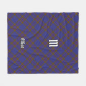 Clan Elliot Modern Tartan Fleece Deken (Voorkant (Horizontaal))