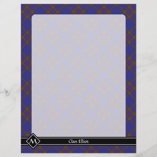 Clan Elliot Modern Tartan Flyer (Voorkant)
