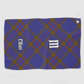 Clan Elliot Modern Tartan Golf Handdoek (Horizontaal)