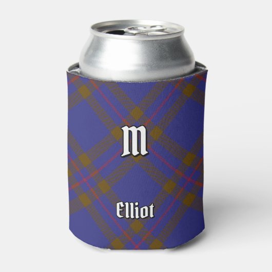 Clan Elliot Modern Tartan Koelbox Blikjeskoeler (Blikje Voorkant)