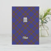 Clan Elliot Modern Tartan Uitnodiging (Staand voorkant)