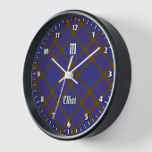 Clan Elliot moderne Tartan grote klok (Hoek)