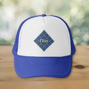 Clan Elliot Oude Tartan Trucker Hoed Pet