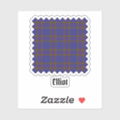 Clan Elliot Sticker Tartan Moderne (Feuille)