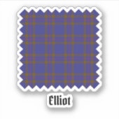 Clan Elliot Sticker Tartan Moderne (Devant)