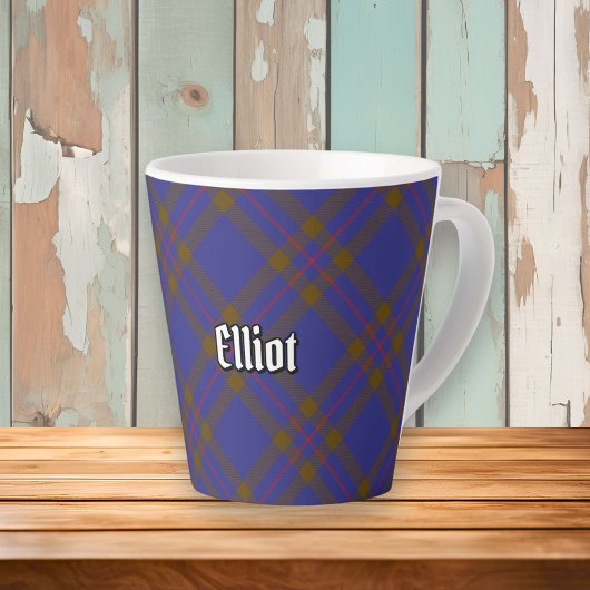 Clan Elliot Tartan Latte Mug