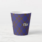 Clan Elliot Tartan Latte Mug (Devant)