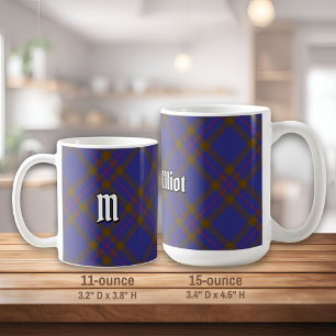 Clan Elliot Tartan Moderne Mug Café