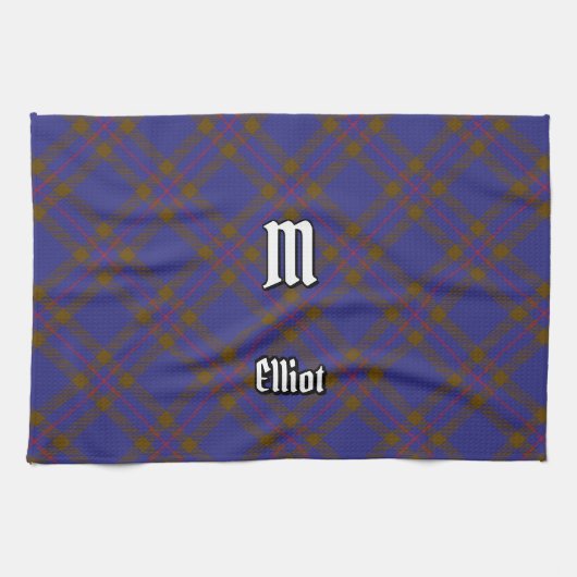Clan Elliot Tartan moderne Serviette de cuisine (Horizontal)