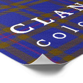 Clan Elliott Colors of Scotland Tartan Poster (Hoek)