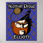 Clan Elliott Scottish Tartan Poster (Voorkant)
