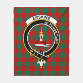 Clan Erskine Tartan Pset Fleece Deken (Voorkant)